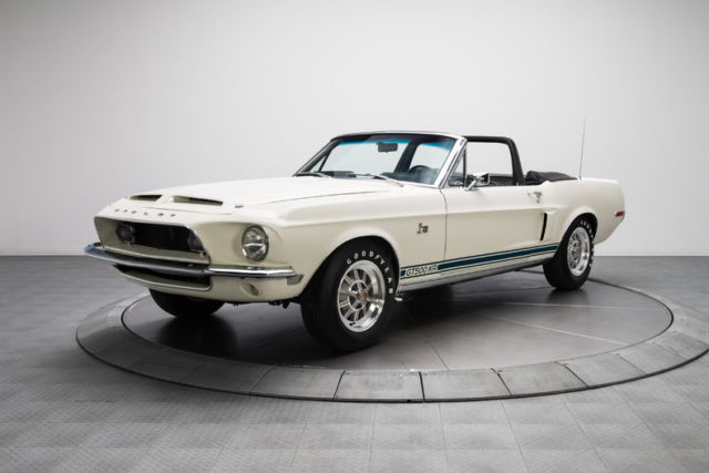 1968 White Ford Mustang Convertible