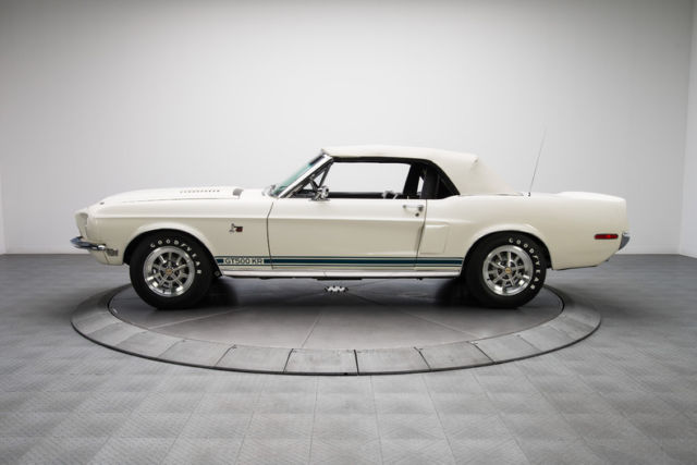 1968 White Ford Mustang Convertible