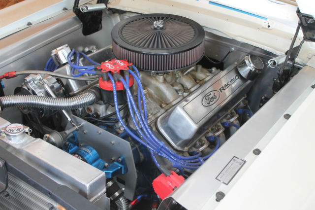 1967 white w/blue stripes Ford Mustang