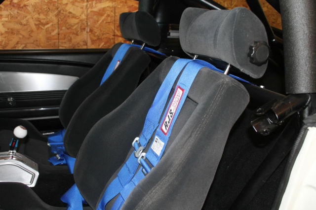 1967 white w/blue stripes Ford Mustang