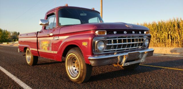 1965 Purple Ford F-100 Standard Cab Pickup