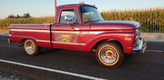 1965 Purple Ford F-100 Standard Cab Pickup