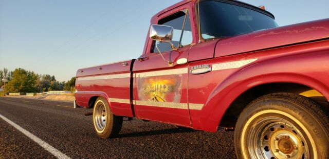 1965 Purple Ford F-100 Standard Cab Pickup