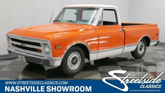 1968 Orange Chevrolet C-10 Pickup Truck