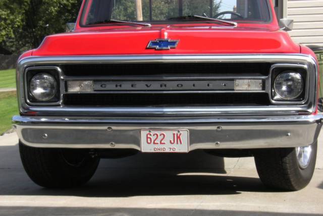 1970 Red Chevrolet C-10 Standard Cab Pickup