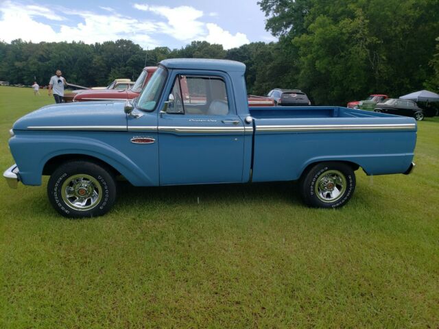 1965 Blue Ford F-100 Standard Cab Pickup