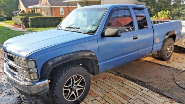 1993 Blue Chevrolet C/K Pickup 1500 Extended Cab Pickup