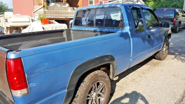1993 Blue Chevrolet C/K Pickup 1500 Extended Cab Pickup