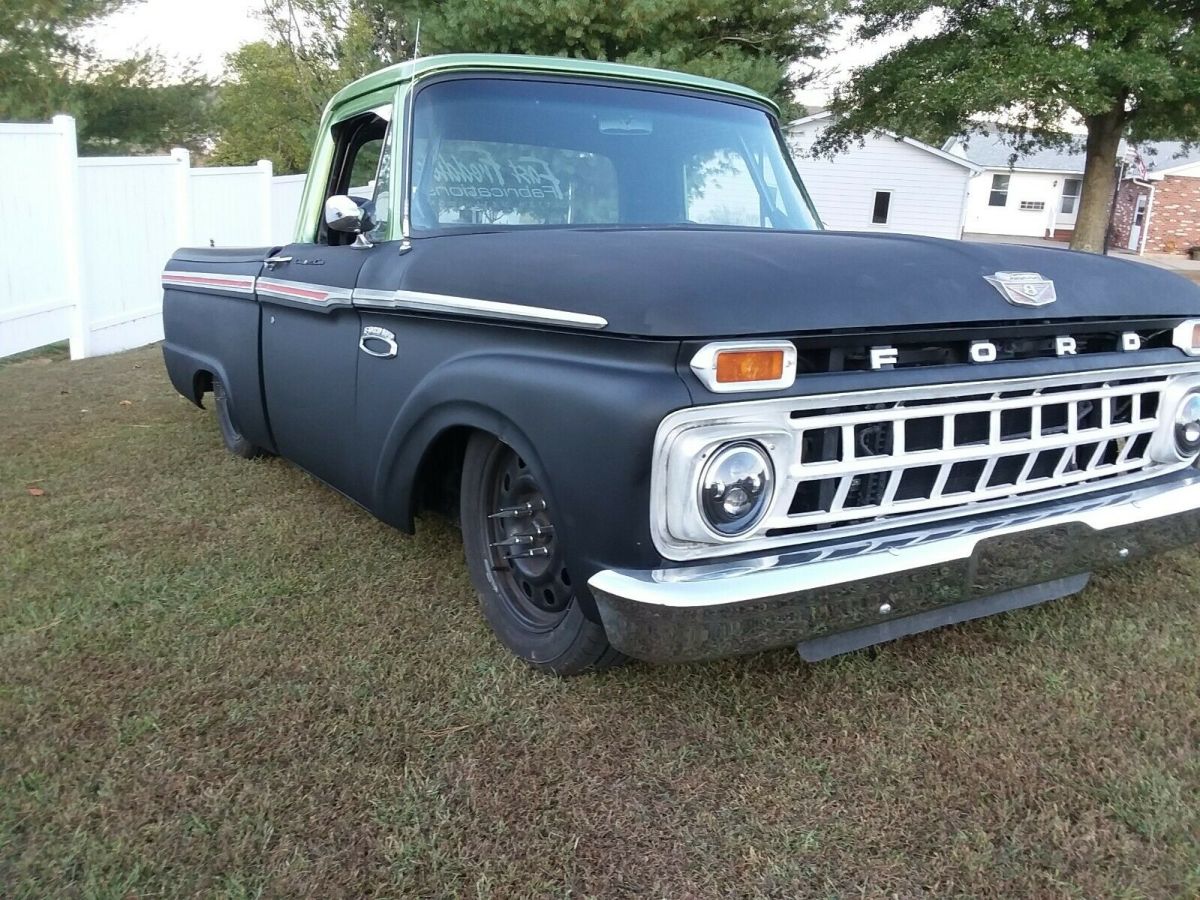 1966 Black Ford F-100
