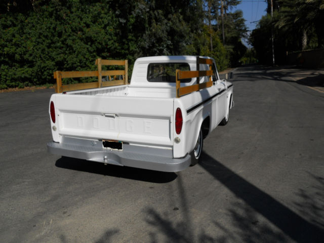 1967 WHITE Dodge Other Pickups SHORTBED