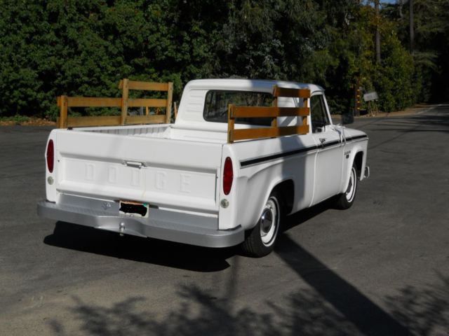 1967 WHITE Dodge Other Pickups SHORTBED