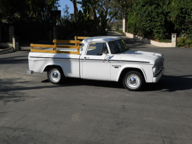1967 WHITE Dodge Other Pickups SHORTBED
