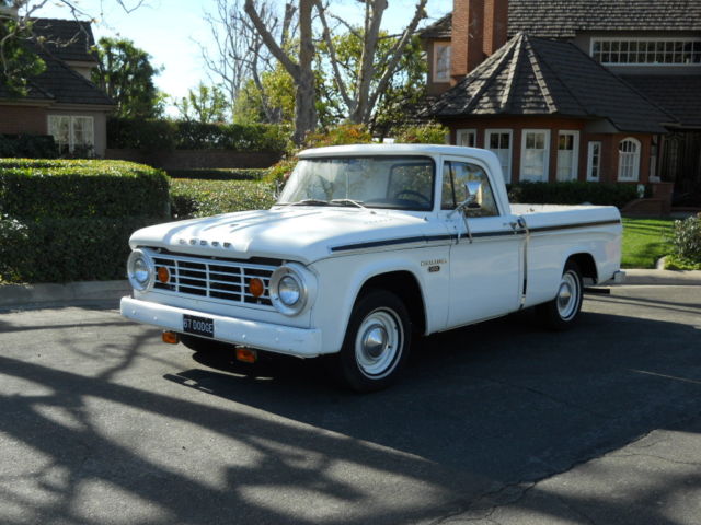 1967 WHITE Dodge Other Pickups SHORTBED