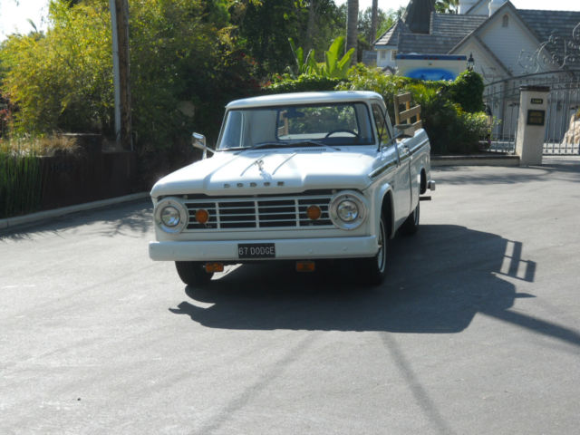 1967 WHITE Dodge Other Pickups SHORTBED