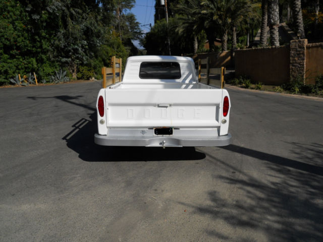 1967 WHITE Dodge Other Pickups SHORTBED