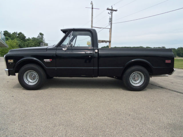 1972 Black Chevrolet C-10