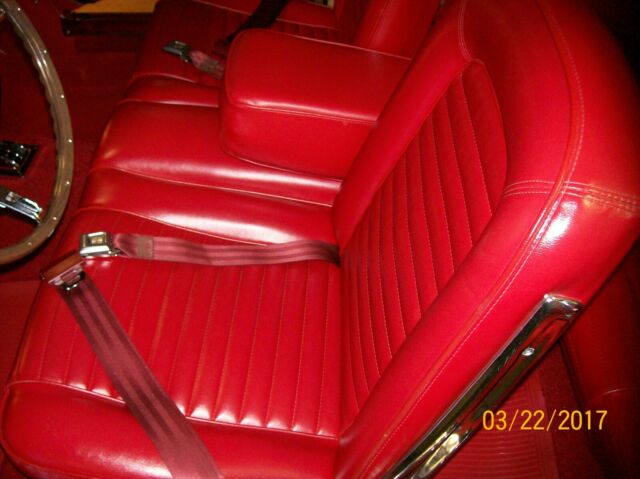 1965 red Ford Mustang