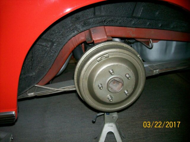 1965 red Ford Mustang