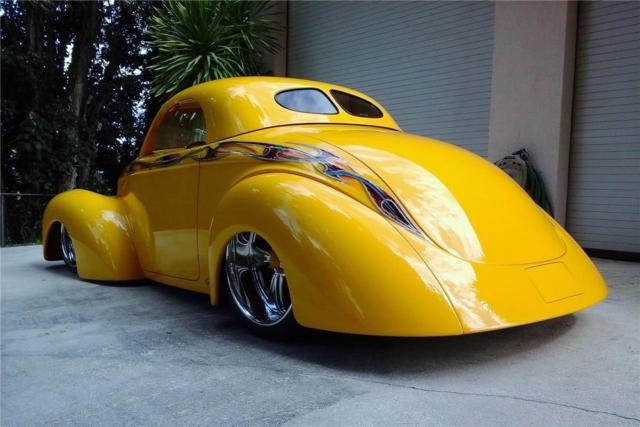 1941 Yellow With Custom Graphics Willys Custom Coupe / Convertible