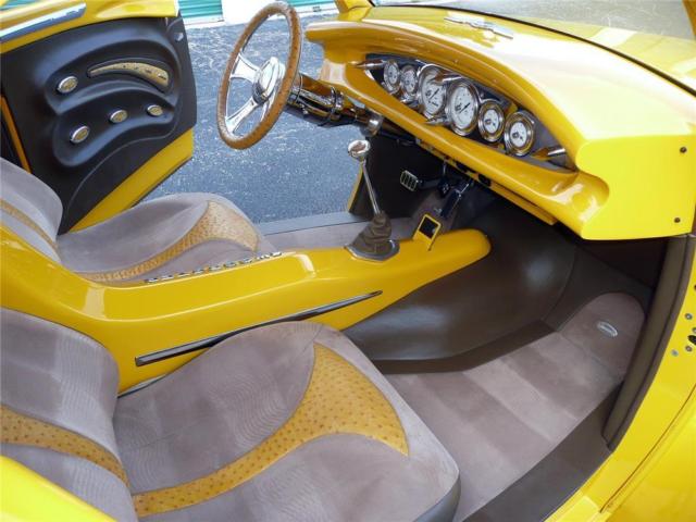 1941 Yellow With Custom Graphics Willys Custom Coupe / Convertible