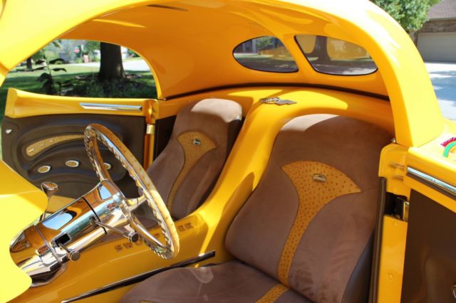 1941 Yellow With Custom Graphics Willys Custom Coupe / Convertible