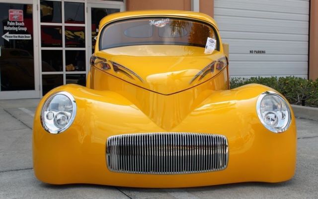 1941 Yellow With Custom Graphics Willys Custom Coupe / Convertible