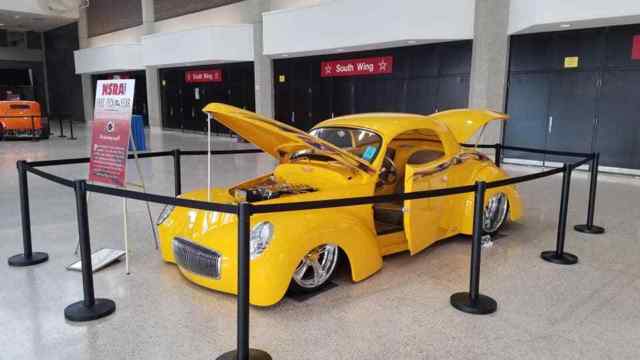 1941 Yellow With Custom Graphics Willys Custom Coupe / Convertible