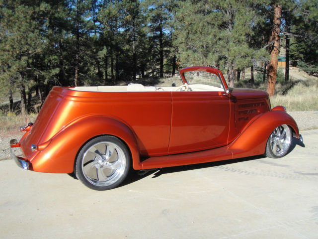 1936 Prowler Orange, w/Pearl Clearcoat Ford Cabriolet 4 Passenger Two door Slantback