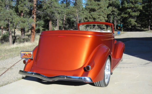 1936 Prowler Orange, w/Pearl Clearcoat Ford Cabriolet 4 Passenger Two door Slantback