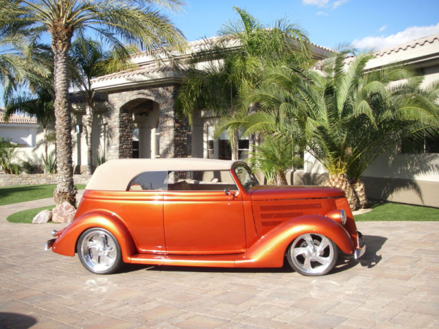 1936 Prowler Orange, w/Pearl Clearcoat Ford Cabriolet 4 Passenger Two door Slantback