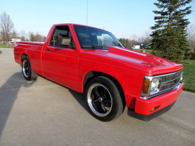 1991 Viper Red Chevrolet S-10 Standard Cab Pickup