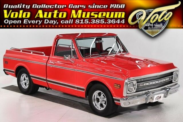 1969 Red Chevrolet C-10 Pickup Truck