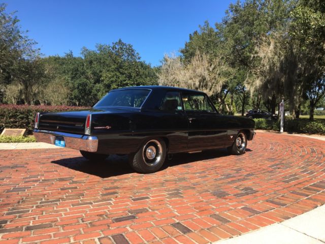 1966 Black Chevrolet Nova Coupe