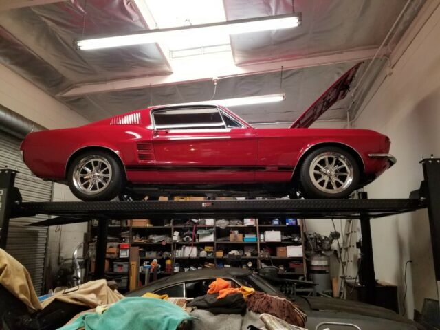 1967 Red Ford Mustang Fastback