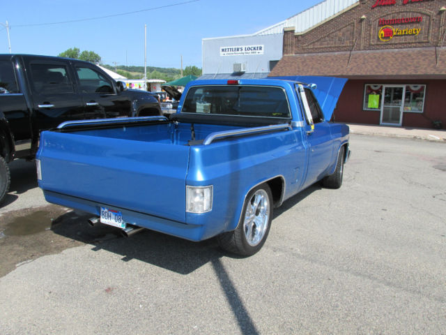 1985 CUSTOM BLUE WITH FLAMES THAT CHANGE COLORS GMC Sierra 1500 SHORT BED