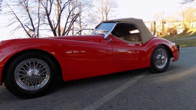 1954 red Jaguar XK