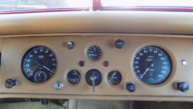 1954 red Jaguar XK