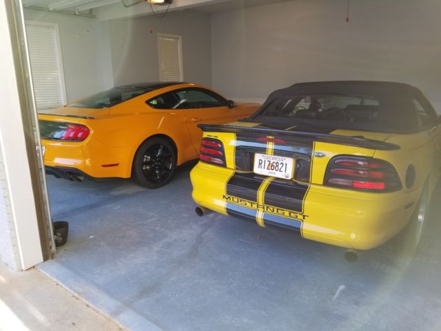 1994 Yellow Ford Mustang Convertible