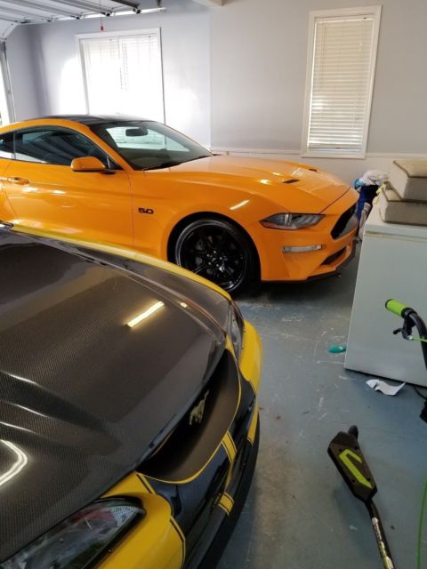 1994 Yellow Ford Mustang Convertible