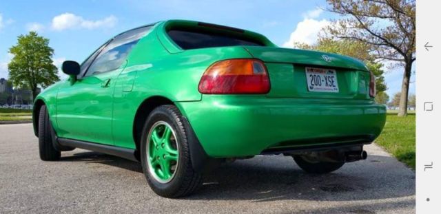 1993 Green Honda Del Sol Convertible