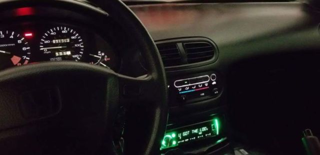 1993 Green Honda Del Sol Convertible