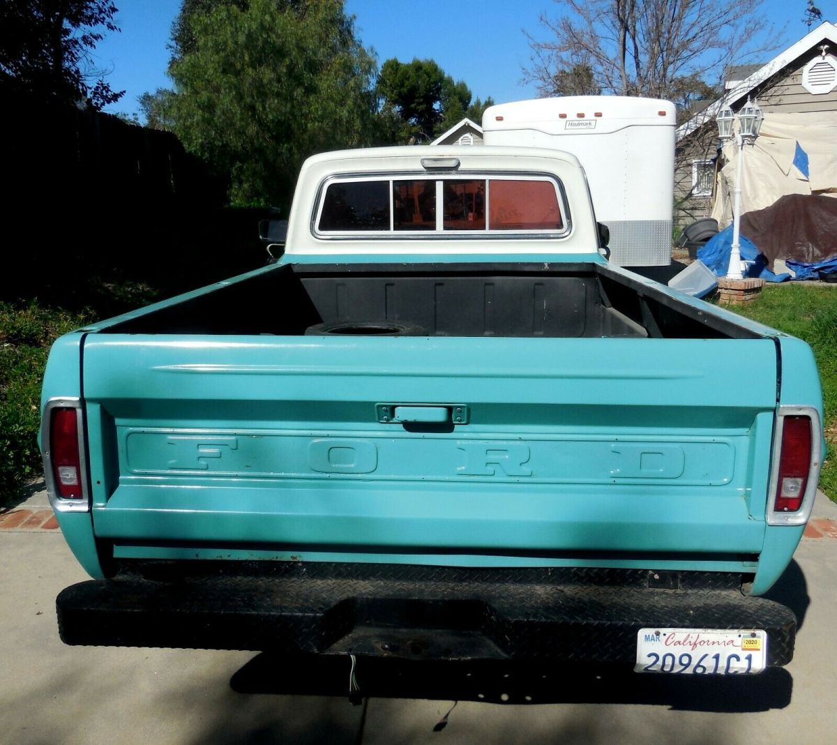 1969 Green Ford F-250 2 door pickup