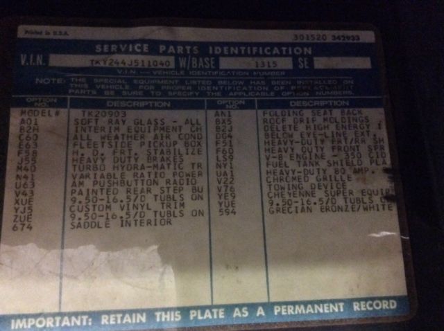 1974 White GMC Sierra 2500