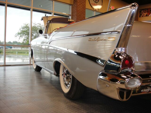 1957 Silver Chevrolet Bel Air/150/210 Convertible