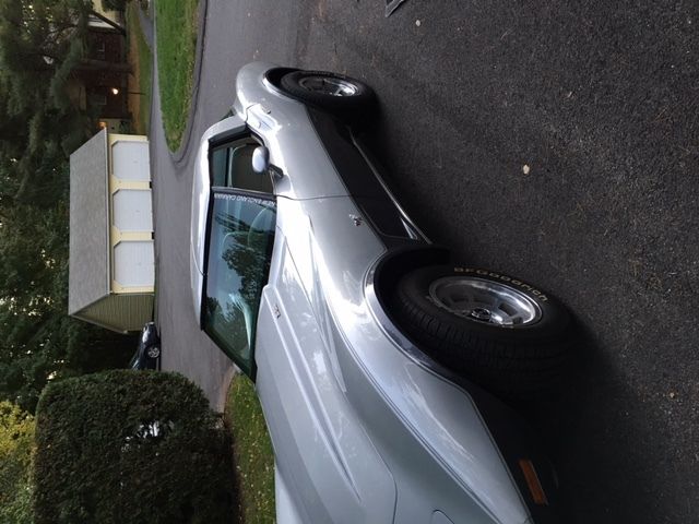 1978 silver/gray Chevrolet Corvette t-top