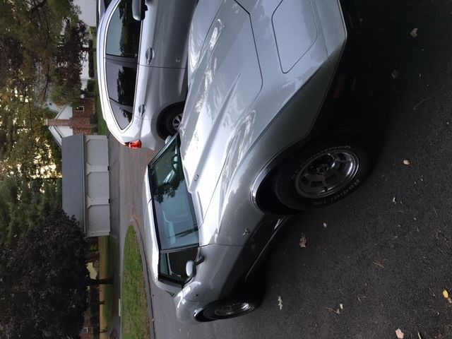 1978 silver/gray Chevrolet Corvette t-top