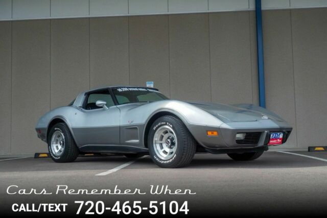 1978 Silver Chevrolet Corvette --