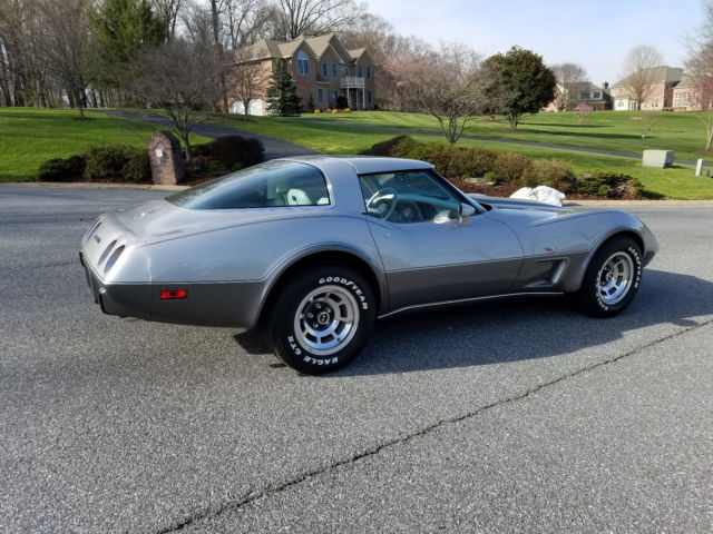 1978 Silver Chevrolet Corvette Coupe