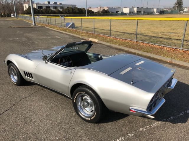 1968 Silver Chevrolet Corvette Convertible