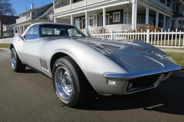 1968 Silver Chevrolet Corvette Convertible